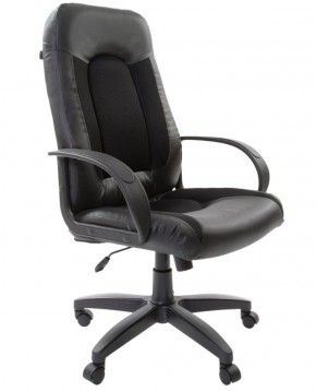Кресло офисное BRABIX "Strike EX-525" (экокожа черная, ткань черная) 531381 в Асбесте - asbest.ok-mebel.com | фото