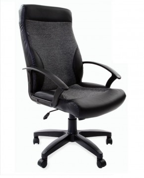Кресло офисное BRABIX "Trust EX-535" (экокожа/черная/ткань серая) 531383 в Асбесте - asbest.ok-mebel.com | фото