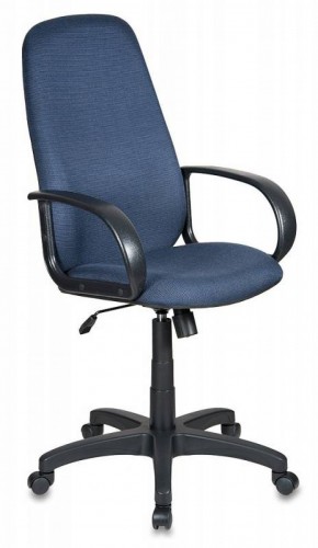 Кресло руководителя Бюрократ CH-808AXSN/Bl&Blue черный,синий 12-191 в Асбесте - asbest.ok-mebel.com | фото