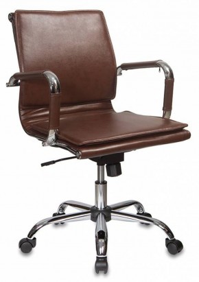 Кресло руководителя Бюрократ CH-993-LOW/BROWN коричневый в Асбесте - asbest.ok-mebel.com | фото