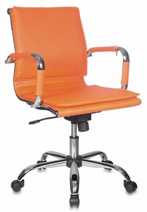 Кресло руководителя Бюрократ CH-993-LOW/ORANGE оранжевый в Асбесте - asbest.ok-mebel.com | фото