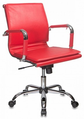 Кресло руководителя Бюрократ CH-993-LOW/RED красный в Асбесте - asbest.ok-mebel.com | фото 1