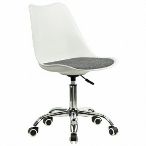 Кресло стул BRABIX "Eames MG-310 CH", хром, пластик белый, ткань серая, 532924 в Асбесте - asbest.ok-mebel.com | фото 2