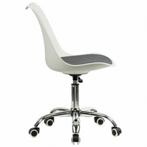Кресло стул BRABIX "Eames MG-310 CH", хром, пластик белый, ткань серая, 532924 в Асбесте - asbest.ok-mebel.com | фото 3