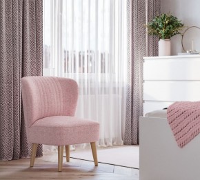 Кресло Унельма светло-розовый, ткань рогожка в Асбесте - asbest.ok-mebel.com | фото 3