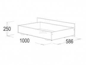 Кровать 1.6 каркас + спинка головная + 2 ящика Ольга-14 без основания в Асбесте - asbest.ok-mebel.com | фото 4