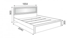 Кровать 1.6 Беатрис М09 с мягкой спинкой и настилом (Орех гепланкт) в Асбесте - asbest.ok-mebel.com | фото 2