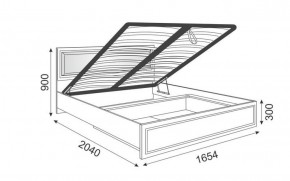 Кровать 1.6 Беатрис М11 с мягкой спинкой и ПМ (Орех гепланкт) в Асбесте - asbest.ok-mebel.com | фото 2