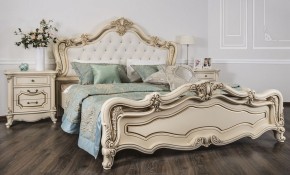 Кровать 1800 "Мона Лиза" с мягким изголовьем (крем) в Асбесте - asbest.ok-mebel.com | фото