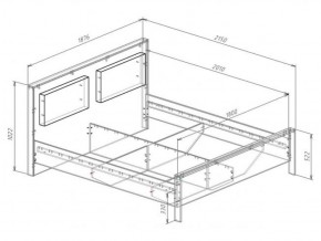 Кровать 1800 с плитой 22 мм ЛИБЕРТИ + основание в Асбесте - asbest.ok-mebel.com | фото 3