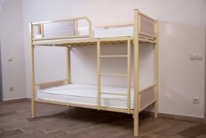 Кровать 2-х ярусная "Лео" (900*1900) *без вставок ЛДСП в Асбесте - asbest.ok-mebel.com | фото 3