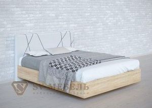 Кровать 1600 двойная №1 изголовье Абстракция в Асбесте - asbest.ok-mebel.com | фото 6