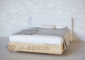 Кровать 1600 двойная №1 изголовье Ромб в Асбесте - asbest.ok-mebel.com | фото 3