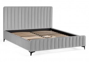 Кровать Амелия 160х200 без ПМ светло-серая в Асбесте - asbest.ok-mebel.com | фото 2