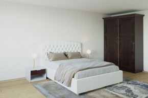 Кровать Берлин с ПМ 1800 (экокожа белая) в Асбесте - asbest.ok-mebel.com | фото