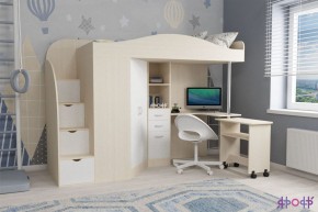 Кровать-чердак Юниор 4 (800*1900) в Асбесте - asbest.ok-mebel.com | фото 6