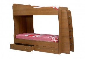Кровать детская 2-х ярусная Юниор-1 (800*2000) ЛДСП в Асбесте - asbest.ok-mebel.com | фото