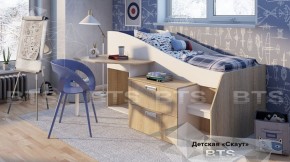 Кровать детская Скаут NEW (дуб сонома/ белый) в Асбесте - asbest.ok-mebel.com | фото 1