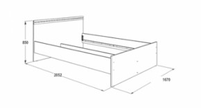 Кровать двойная Ольга-13 + 2-а выкатных ящика (1600) в Асбесте - asbest.ok-mebel.com | фото 3