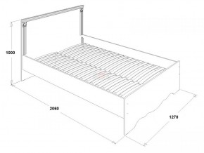 Кровать двойная Ольга 1Н + 2-а ящика (1200*2000) в Асбесте - asbest.ok-mebel.com | фото 2
