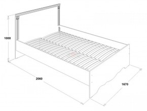 Кровать двойная Ольга 1Н + 2-а ящика (1600*2000) в Асбесте - asbest.ok-mebel.com | фото 2