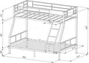 Кровать двухъярусная «Гранада-1 140» в Асбесте - asbest.ok-mebel.com | фото 6