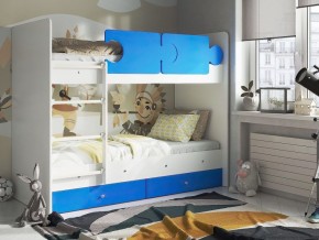 Кровать двухъярусная "Тетрис" (щиты) с бортиками + ящики в Асбесте - asbest.ok-mebel.com | фото 2