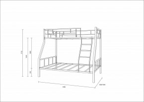 Кровать двухъярусная Радуга в Асбесте - asbest.ok-mebel.com | фото 2