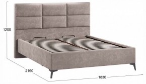 Кровать двуспальная Делана с ПМ Тип 1 в Асбесте - asbest.ok-mebel.com | фото 3