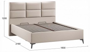 Кровать двуспальная Делана с ПМ Тип 1 в Асбесте - asbest.ok-mebel.com | фото 3
