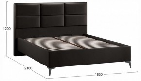 Кровать двуспальная Делана с ПМ Тип 1 в Асбесте - asbest.ok-mebel.com | фото 4