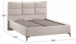 Кровать двуспальная Делана с ПМ Тип 1 в Асбесте - asbest.ok-mebel.com | фото 4