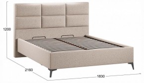 Кровать двуспальная Делана с ПМ Тип 1 в Асбесте - asbest.ok-mebel.com | фото 3