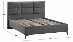 Кровать двуспальная Делана с ПМ Тип 1 в Асбесте - asbest.ok-mebel.com | фото 3
