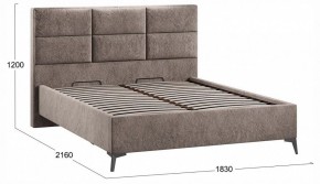 Кровать двуспальная Делана с ПМ Тип 1 в Асбесте - asbest.ok-mebel.com | фото 4