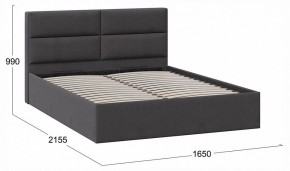Кровать двуспальная Глосс с ПМ Тип 1 в Асбесте - asbest.ok-mebel.com | фото 4