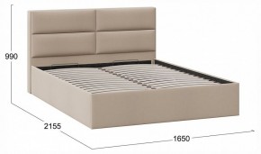 Кровать двуспальная Глосс с ПМ Тип 1 в Асбесте - asbest.ok-mebel.com | фото 4