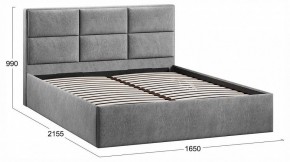 Кровать двуспальная Стелла с ПМ Тип 1 в Асбесте - asbest.ok-mebel.com | фото 4