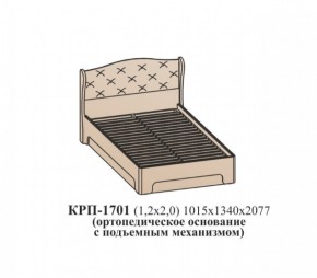 Кровать ЭЙМИ с подъемным механизмом КРП-1701 (1200х2000) Венге/патина серебро в Асбесте - asbest.ok-mebel.com | фото