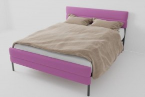 Кровать Горизонт Мини с ортопедическим основанием 1200 (велюр розовый) в Асбесте - asbest.ok-mebel.com | фото