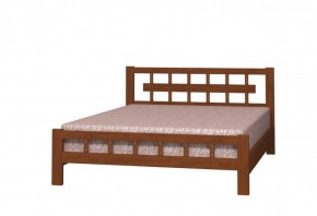 НАТАЛИ-5 Кровать из массива 1400 (Орех) в Асбесте - asbest.ok-mebel.com | фото