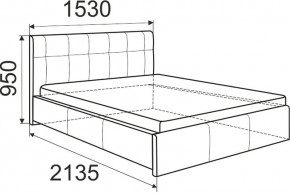 Кровать Изабелла с латами Newtone cacao 1600x2000 в Асбесте - asbest.ok-mebel.com | фото 5