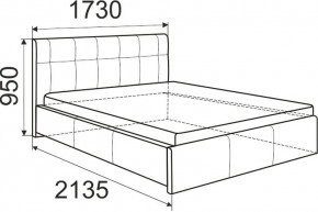 Кровать Изабелла с латами Newtone cacao 1600x2000 в Асбесте - asbest.ok-mebel.com | фото 6