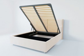 Кровать Корсика с ПМ 800 (экокожа белая) в Асбесте - asbest.ok-mebel.com | фото