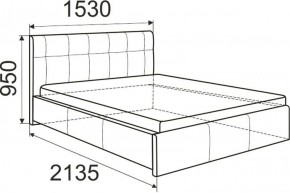 Кровать Изабелла с латами Newtone light beige 1400x2000 в Асбесте - asbest.ok-mebel.com | фото