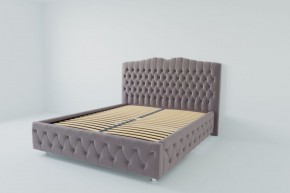 Кровать Нягань с ортопедическим основанием 800 (велюр темно-серый) в Асбесте - asbest.ok-mebel.com | фото 2