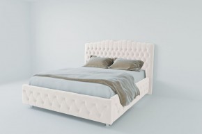 Кровать Нягань с ПМ 2000 (экокожа белая) в Асбесте - asbest.ok-mebel.com | фото 2