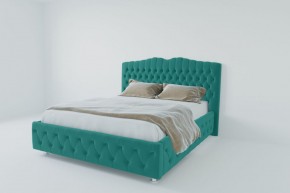 Кровать Нягань с ПМ 2000 (велюр бирюзовый) в Асбесте - asbest.ok-mebel.com | фото 2