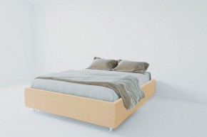 Кровать Подиум с ортопедическим основанием 900 (экокожа бежевая) в Асбесте - asbest.ok-mebel.com | фото