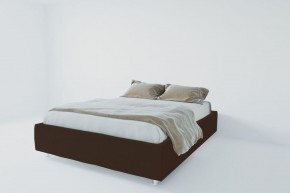 Кровать Подиум с ортопедическим основанием 900 (экокожа коричневая) в Асбесте - asbest.ok-mebel.com | фото